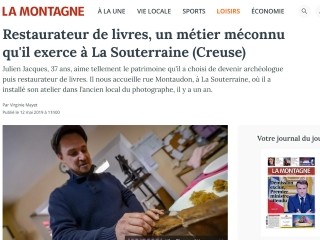 Revue de presse La Montagne Julien JACQUES